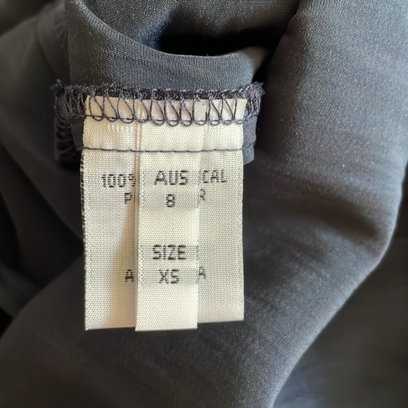 Mela Purdie Navy Blue Button Front Sleeveless Shirt Tunic Dress Size XS - Picture 5 of 10